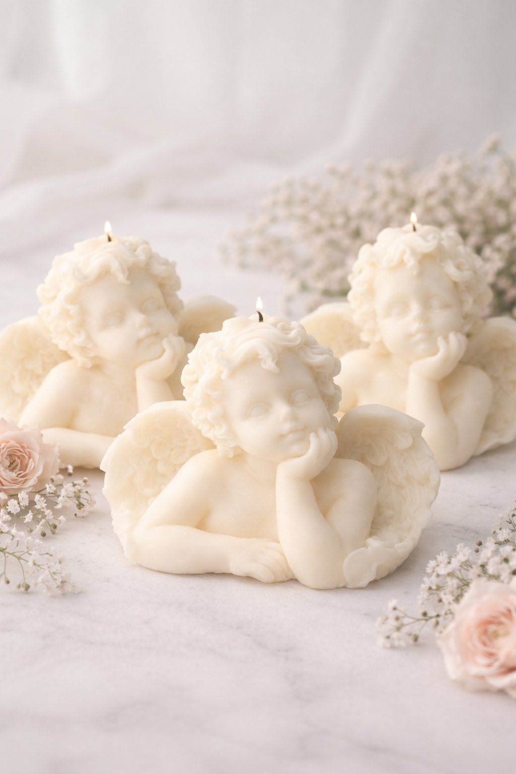 Cherub Angel Decorative Candle